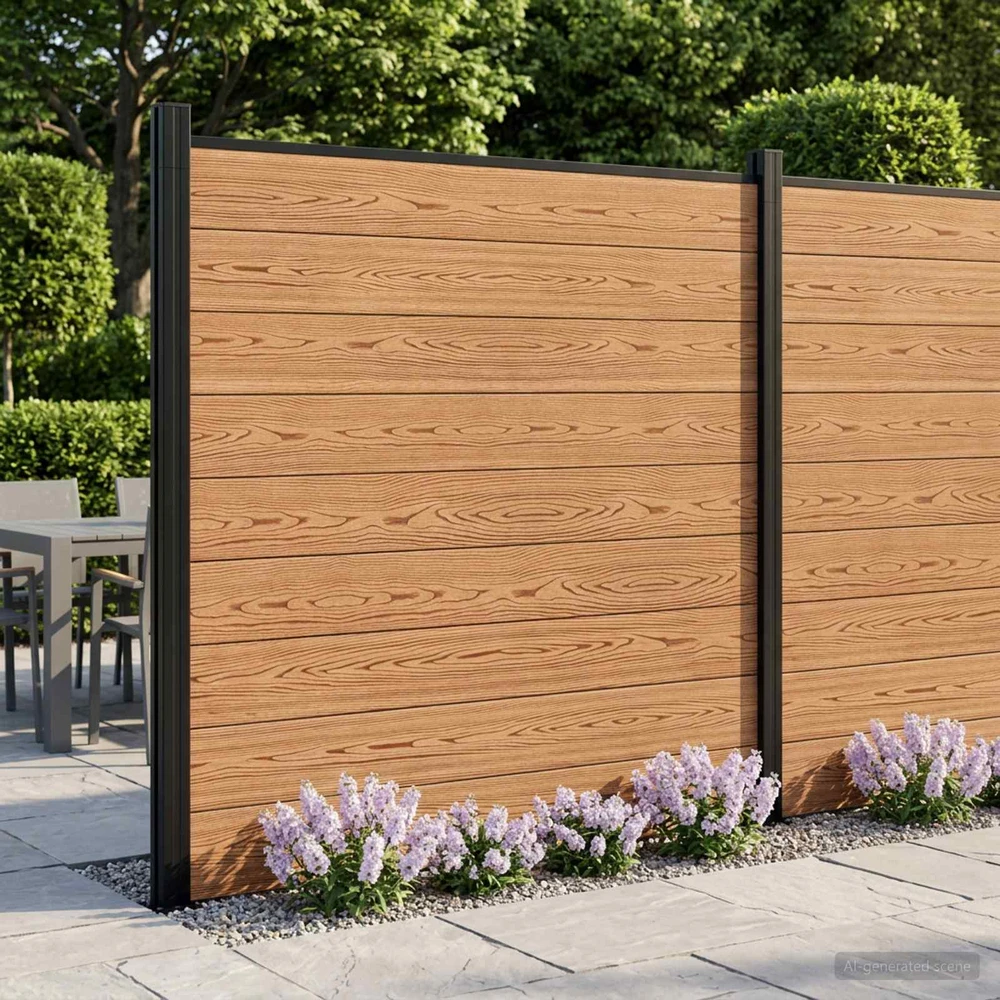 Tvoros rinkinys 175 x 186 cm WPC ir aliuminis Ruda