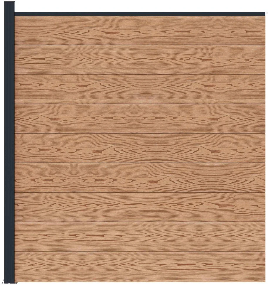 Tvoros rinkinys 175 x 186 cm WPC ir aliuminis Ruda