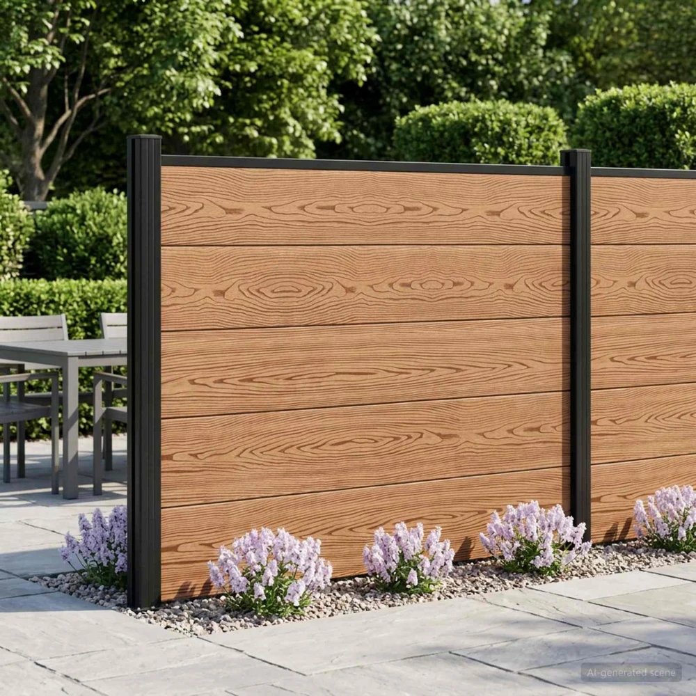 Tvoros rinkinys 180 x 105 cm WPC ir aliuminis Ruda