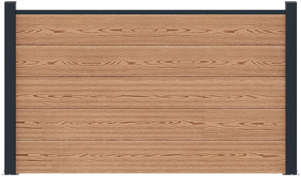Tvoros rinkinys 180 x 105 cm WPC ir aliuminis Ruda