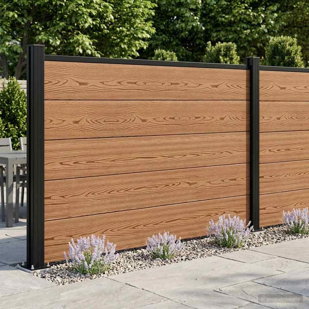 Tvoros rinkinys 180 x 105 cm WPC ir aliuminis Ruda