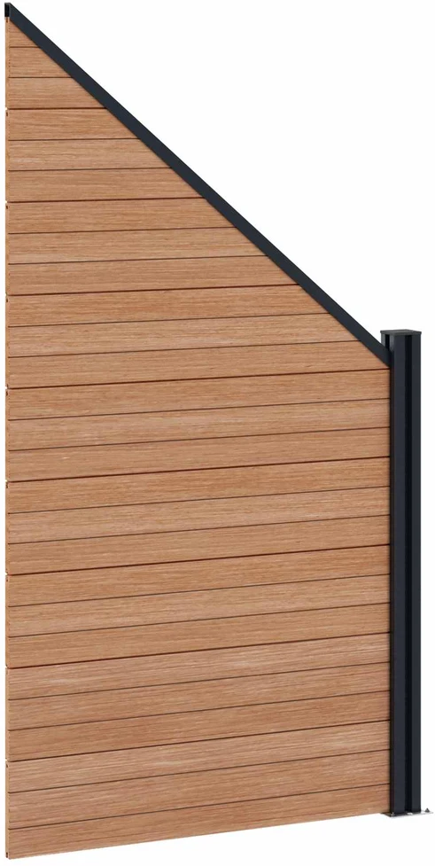 Tvoros rinkinys 95 x 180 cm WPC ir aliuminis Ruda