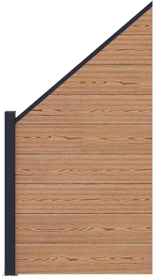 Tvoros rinkinys 95 x 180 cm WPC ir aliuminis Ruda