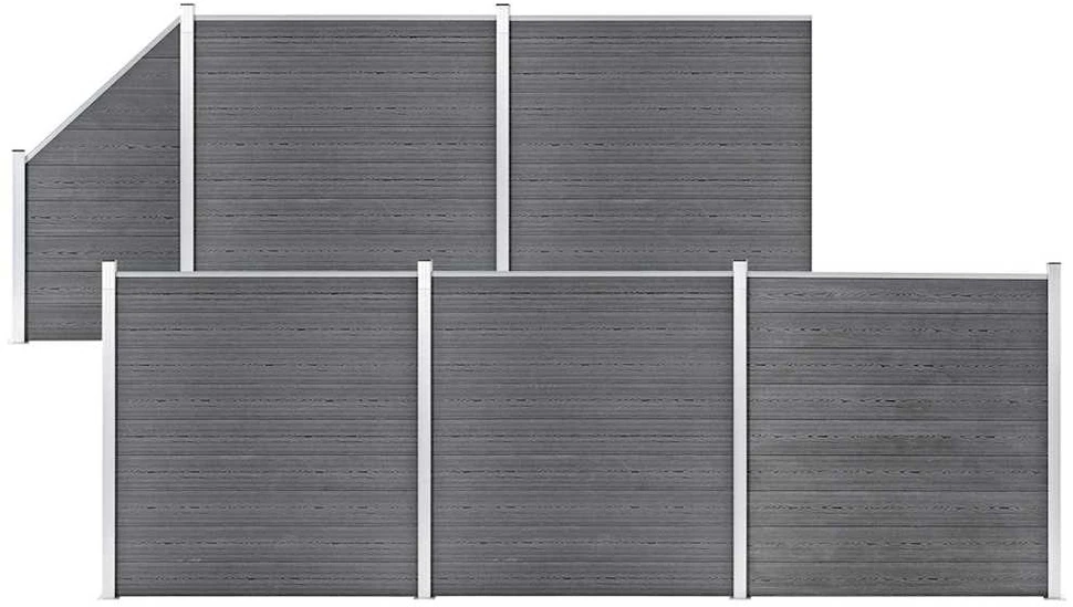 Tvoros rinkinys, pilkos spalvos, 965x186cm, WPC