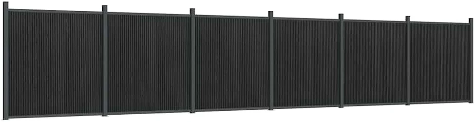 Tvoros segmentas, pilkos spalvos, 1045x186cm, WPC