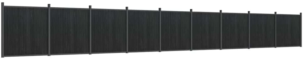 Tvoros segmentas, pilkos spalvos, 1564x186cm, WPC