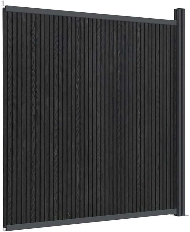 Tvoros segmentas, pilkos spalvos, 173x186cm, WPC