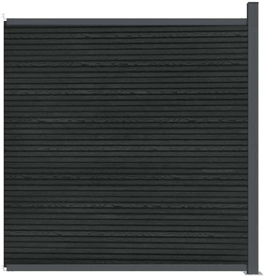 Tvoros segmentas, pilkos spalvos, 173x186cm, WPC