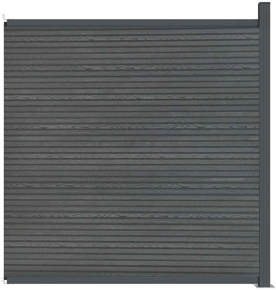 Tvoros segmentas, pilkos spalvos, 173x186cm, WPC
