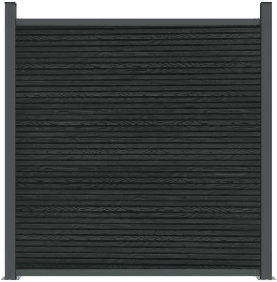 Tvoros segmentas, pilkos spalvos, 180x186cm, WPC
