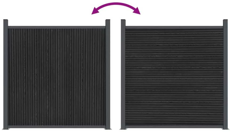 Tvoros segmentas, pilkos spalvos, 526x186cm, WPC
