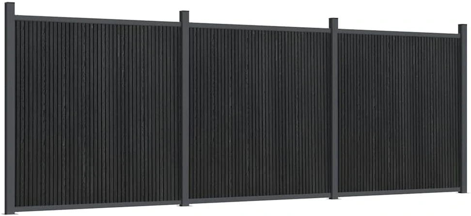 Tvoros segmentas, pilkos spalvos, 526x186cm, WPC