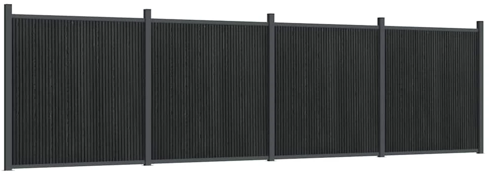 Tvoros segmentas, pilkos spalvos, 699x186cm, WPC