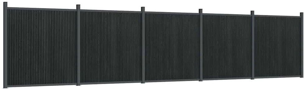 Tvoros segmentas, pilkos spalvos, 872x186cm, WPC