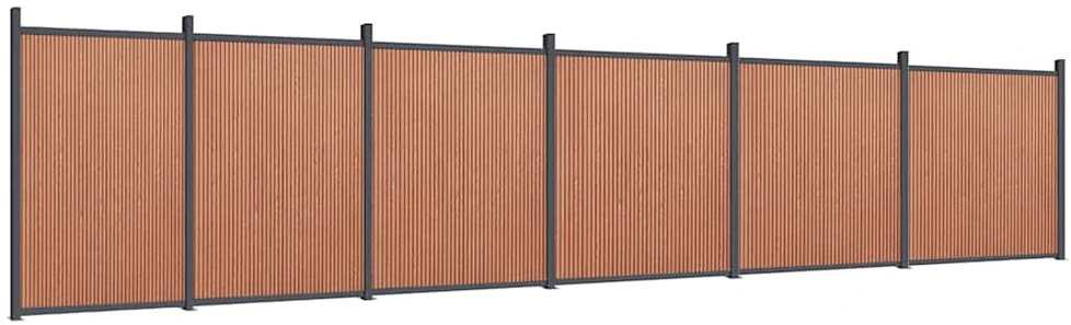 Tvoros segmentas, rudos spalvos, 1045x186cm, WPC