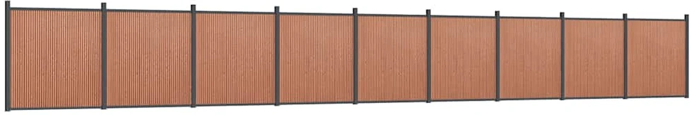 Tvoros segmentas, rudos spalvos, 1564x186cm, WPC