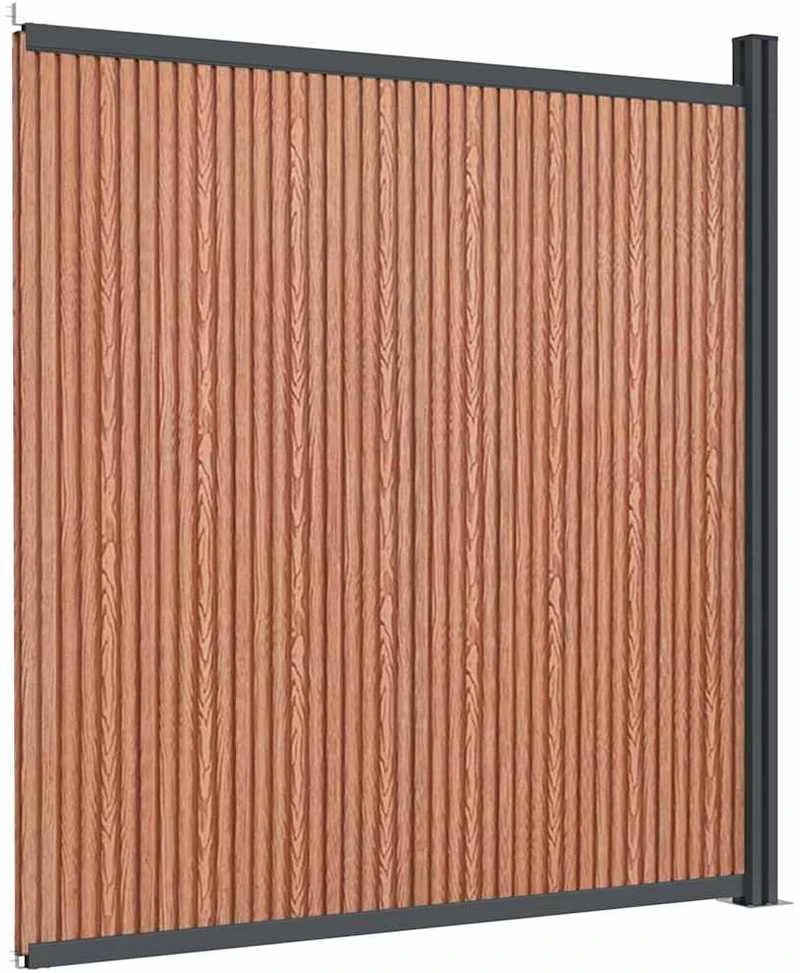 Tvoros segmentas, rudos spalvos, 173x186cm, WPC