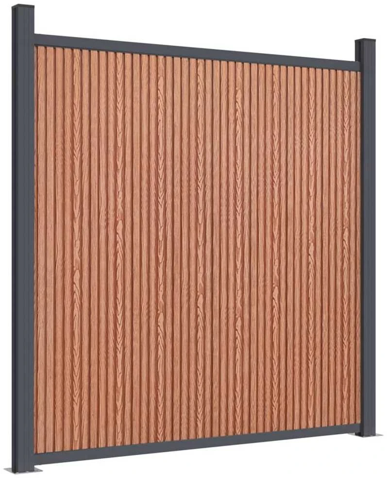Tvoros segmentas, rudos spalvos, 180x186cm, WPC