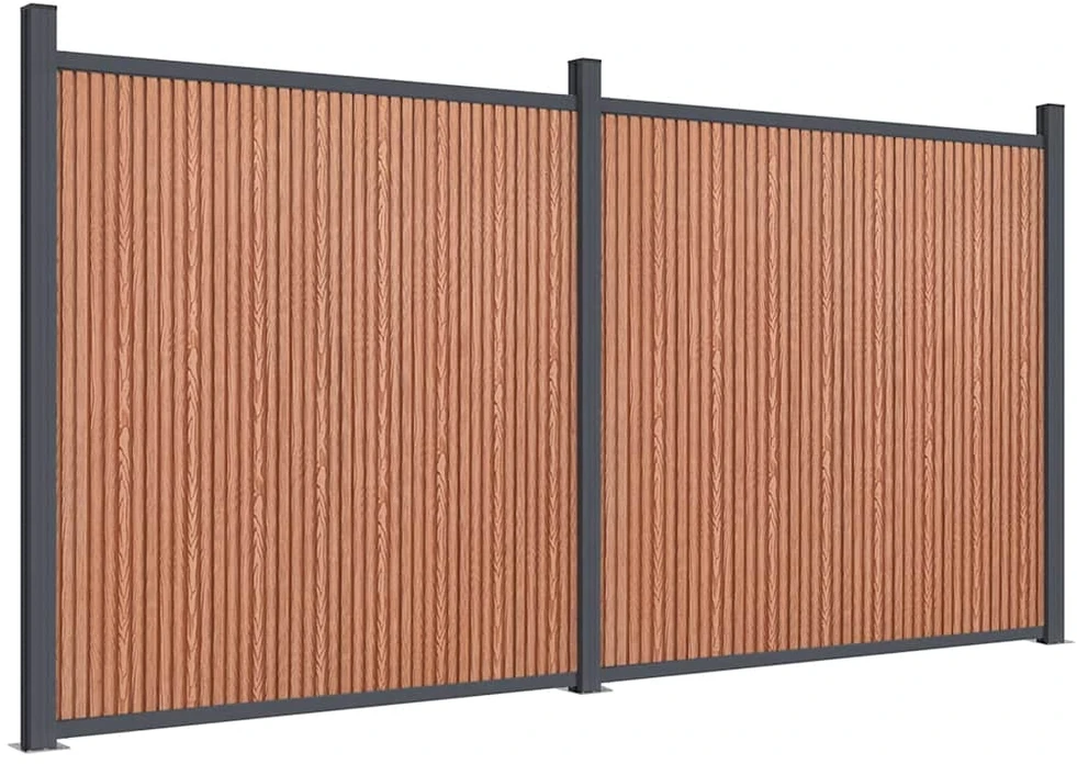 Tvoros segmentas, rudos spalvos, 353x186cm, WPC