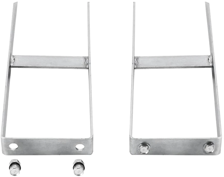 Tvoros smaigai, 2vnt., plienas, WPC tvoroms, 40cm