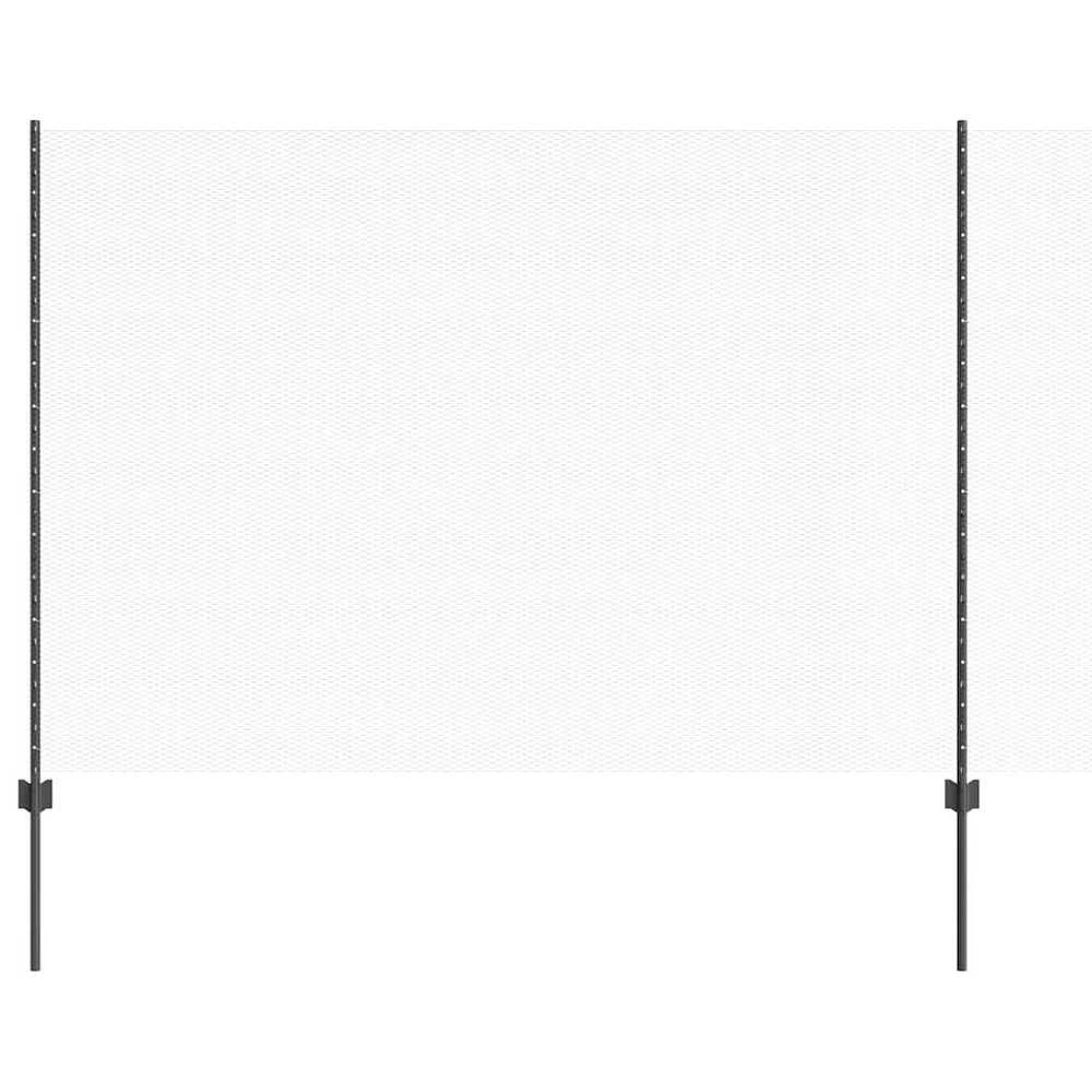 Hexagonal Fence with Post 10 x 1,6 m PVC dengtas plienas Pilka