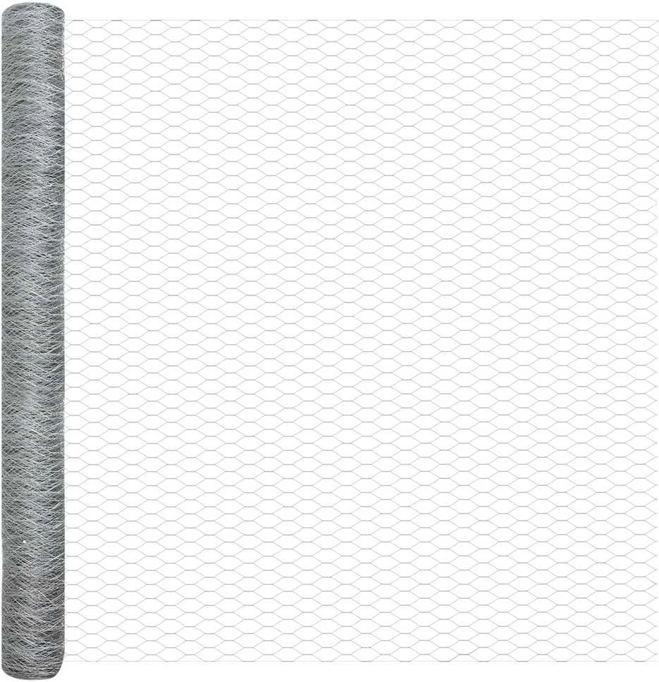 Hexagonal Fence with Post 100 x 1,5 m Galvanizuotas plienas