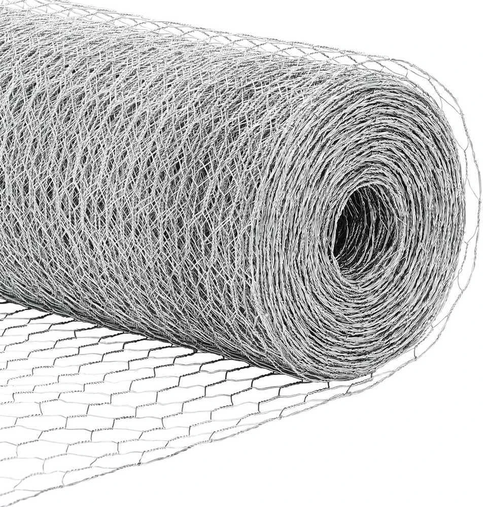 Hexagonal Fence with Post 25 x 1,6 m Galvanizuotas plienas