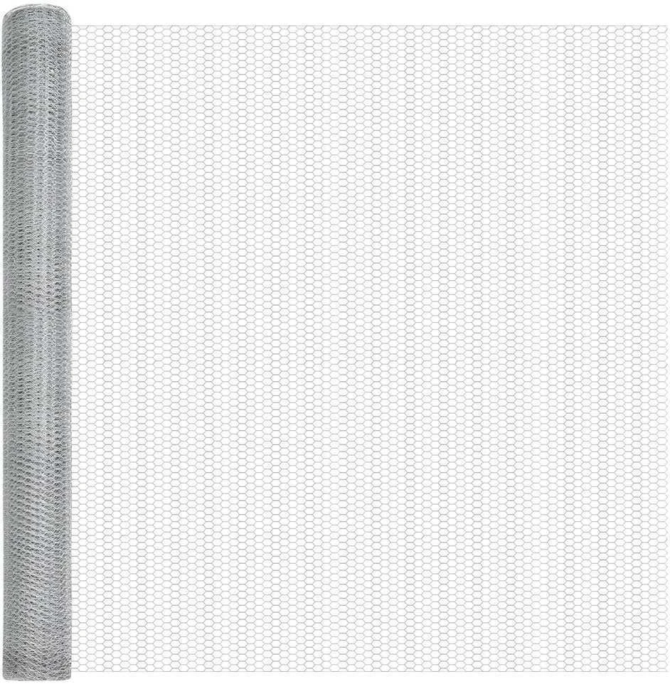 Hexagonal Fence with Post 25 x 1,6 m Galvanizuotas plienas