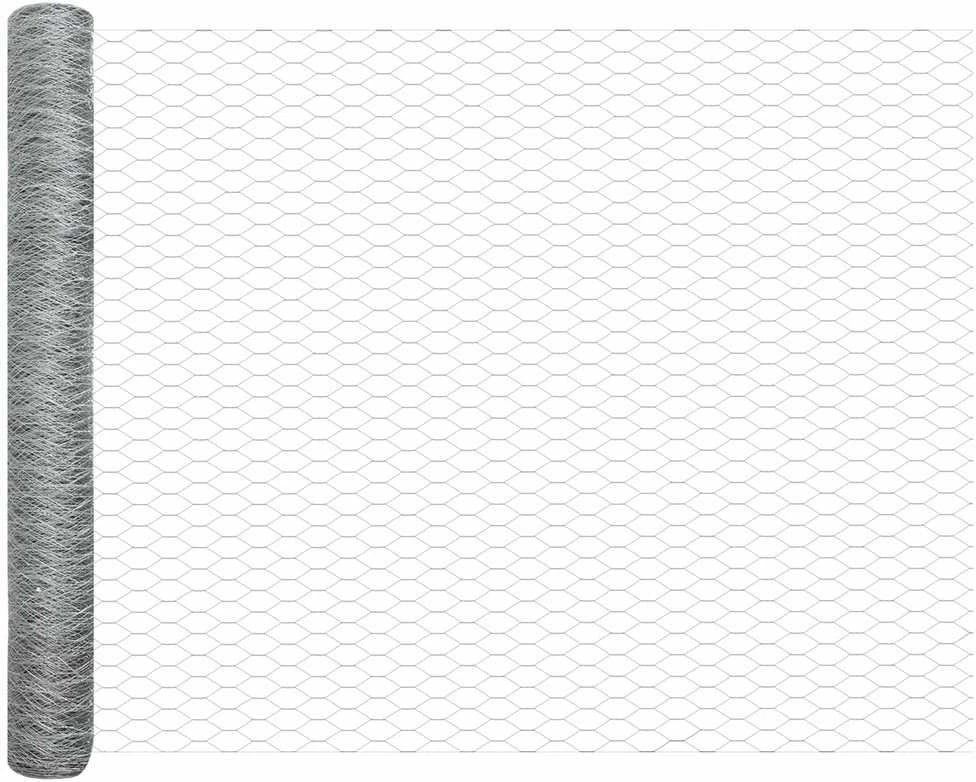 Hexagonal Fence with Post 100 x 1 m Galvanizuotas plienas