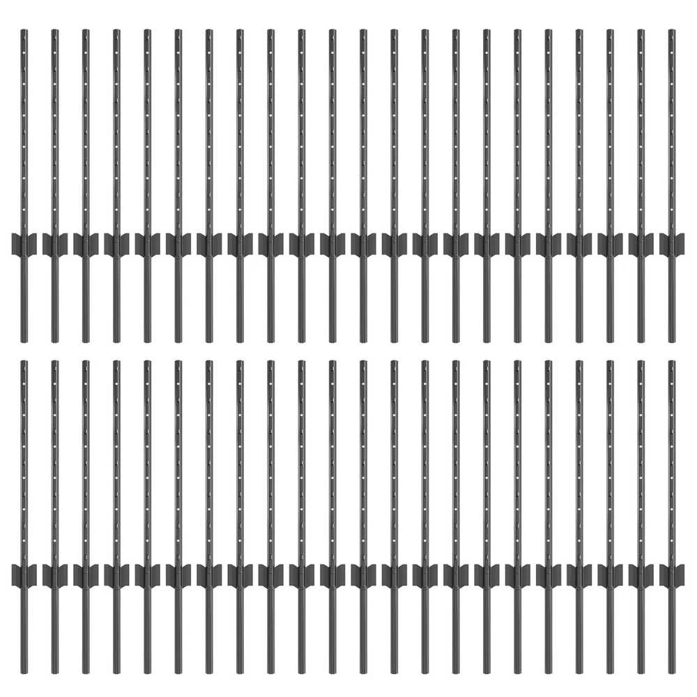 Įmontuotas tvoros stulpas 44 vnt. Pilka 100 cm
