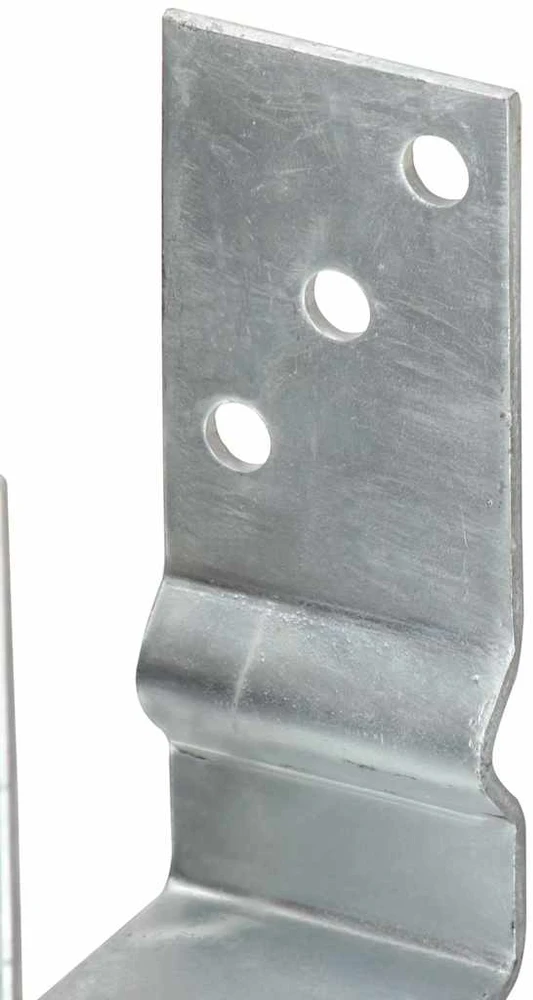 Tvoros stulpai, 6vnt., sidabrinės spalvos, 7x6x15cm, plienas