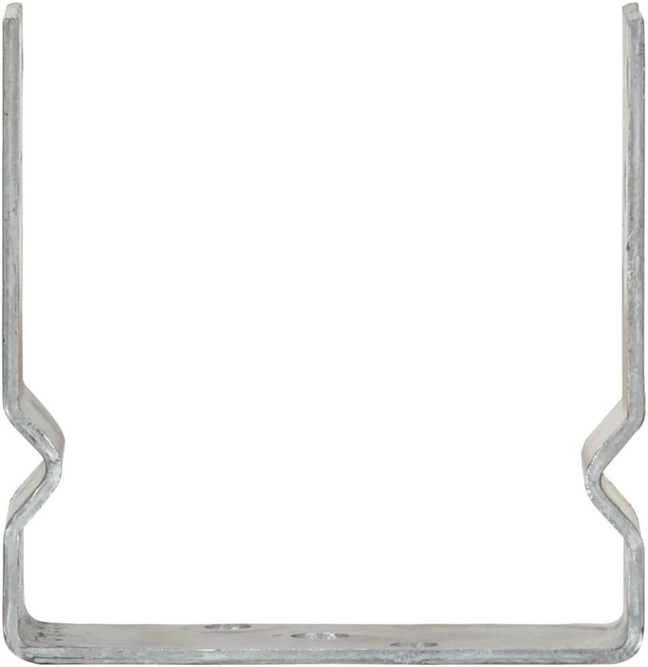 Tvoros stulpai, 6vnt., sidabrinės spalvos, 14x6x15cm, plienas