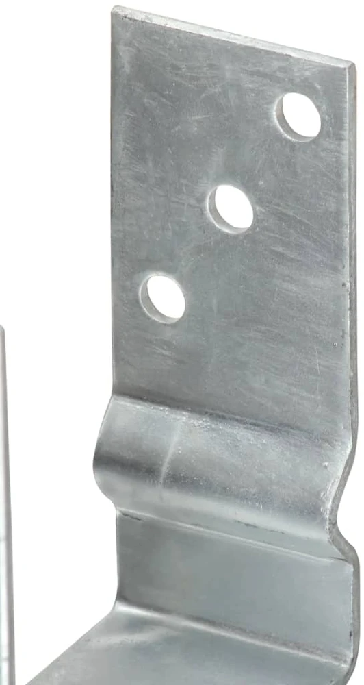 Tvoros stulpai, 6vnt., sidabrinės spalvos, 12x6x15cm, plienas