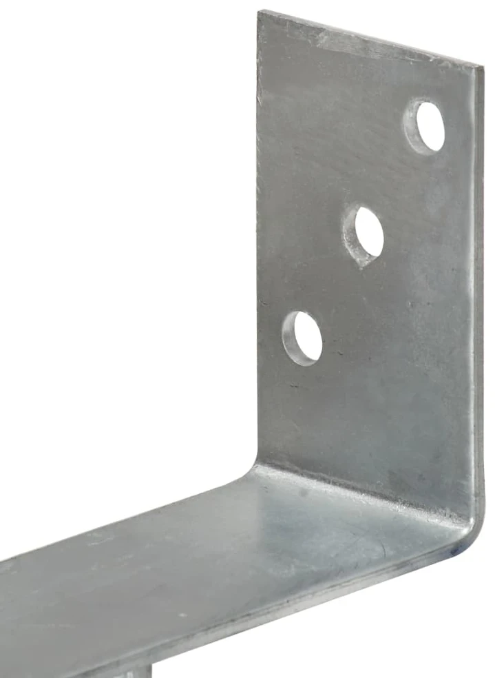 Tvoros stulpai, 6vnt., sidabrinės spalvos, 9x6x30cm, plienas
