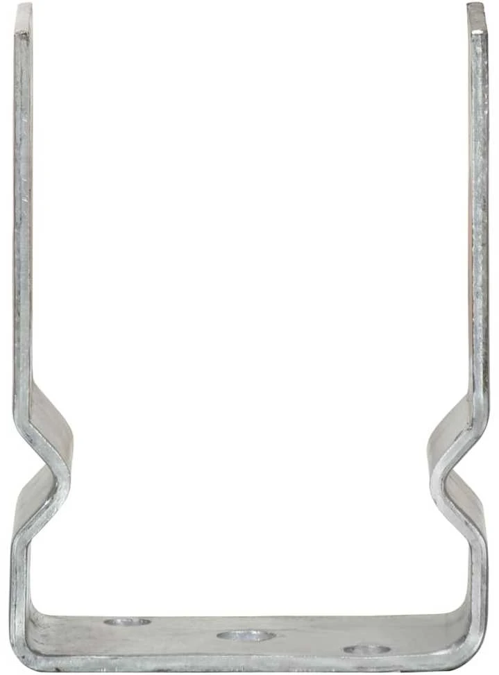 Tvoros stulpai, 6vnt., sidabrinės spalvos, 10x6x15cm, plienas