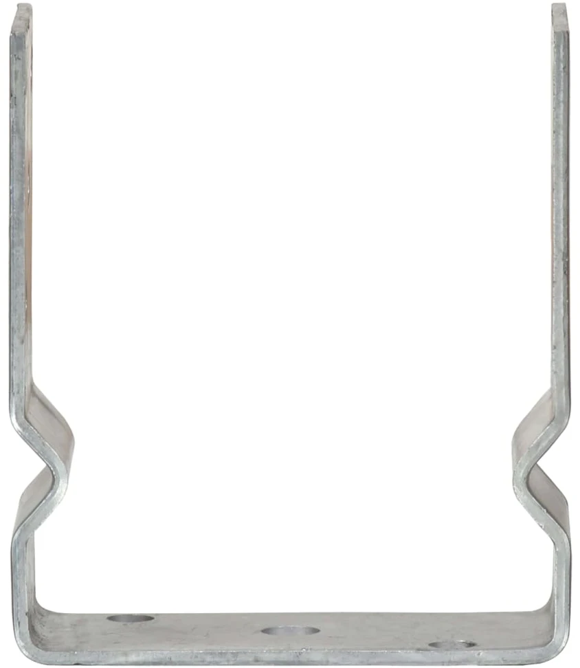 Tvoros stulpai, 6vnt., sidabrinės spalvos, 12x6x15cm, plienas