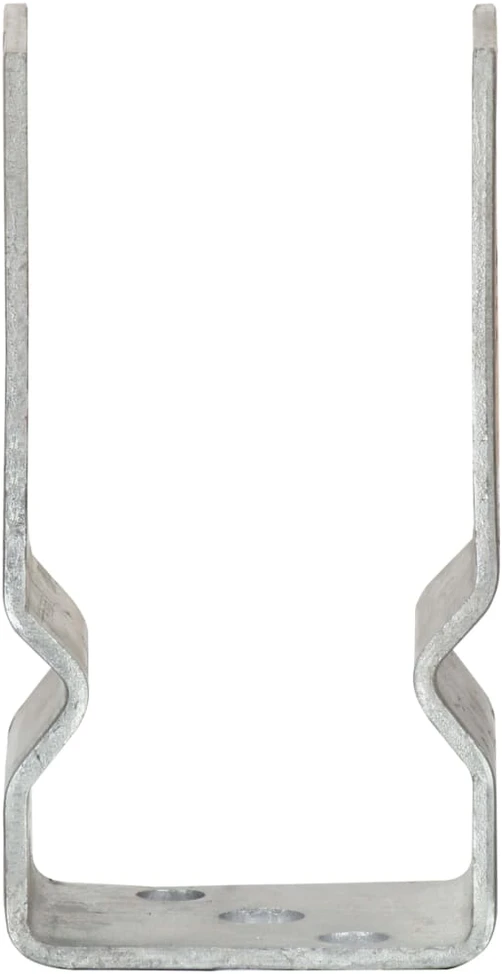 Tvoros stulpai, 6vnt., sidabrinės spalvos, 7x6x15cm, plienas