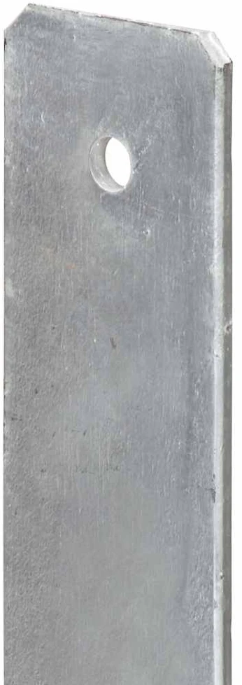 Tvoros stulpai, 6vnt., sidabrinės spalvos, 7x6x60cm, plienas