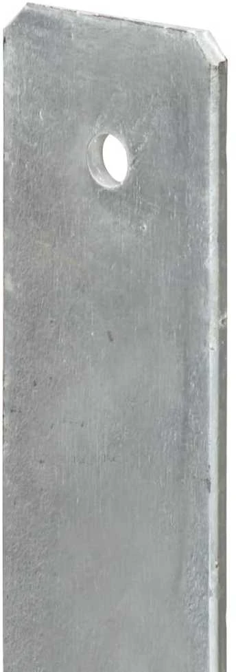 Tvoros stulpai, 6vnt., sidabrinės spalvos, 7x6x60cm, plienas