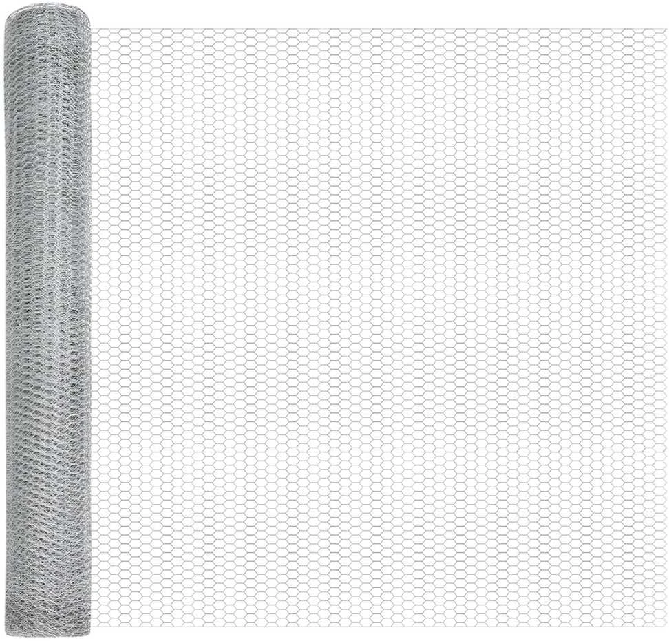 Hexagonal Fence with Post 50 x 1,2 m Galvanizuotas plienas