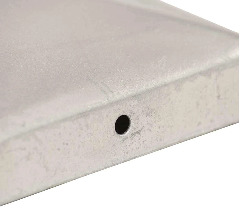 Tvoros stulpų dangteliai, 6vnt., 81x81mm, galvanizuotas metalas