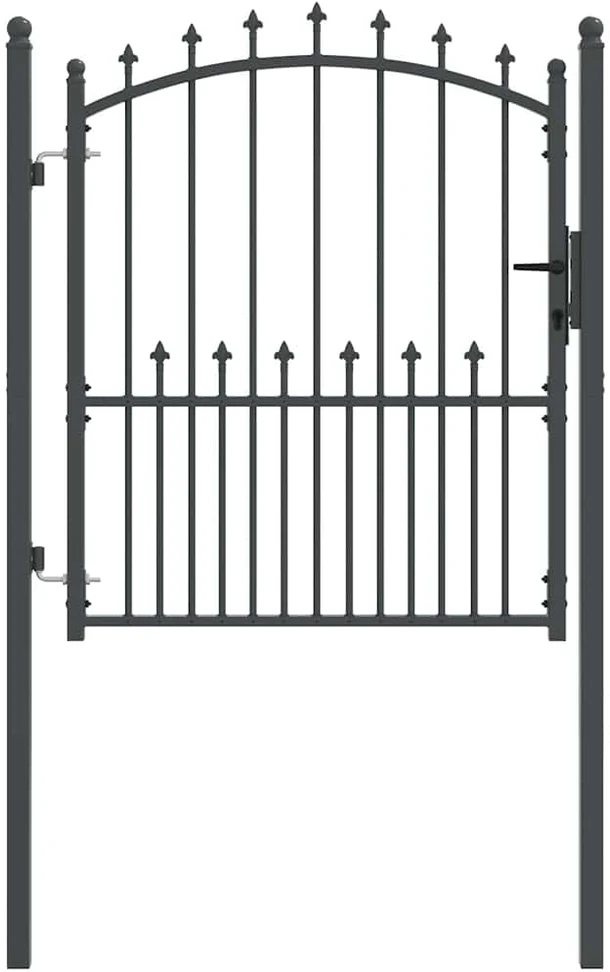 Tvoros vartai su smailiais EMMEN 104 x 109,5 cm Užrakintas