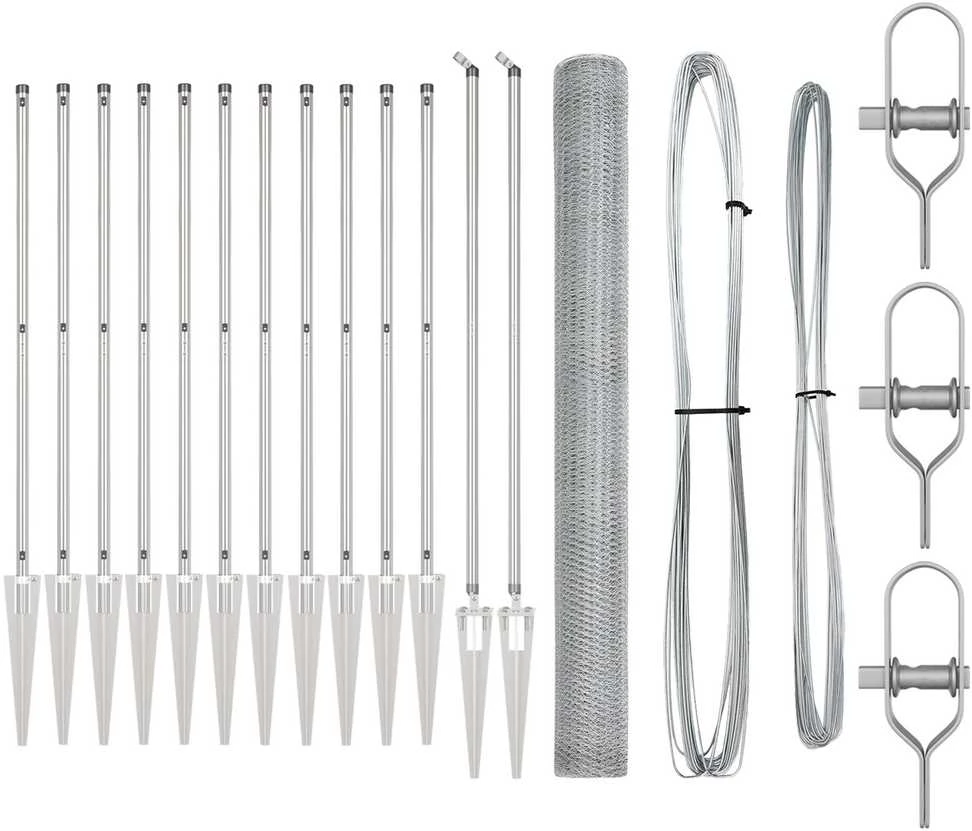 Hexagonal Fence with Post 25 x 1,5 m Galvanizuotas plienas