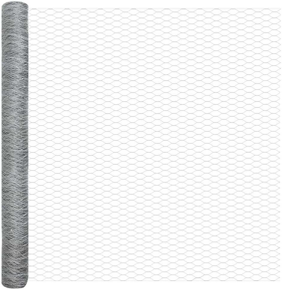 Hexagonal Fence with Post 25 x 1,5 m Galvanizuotas plienas
