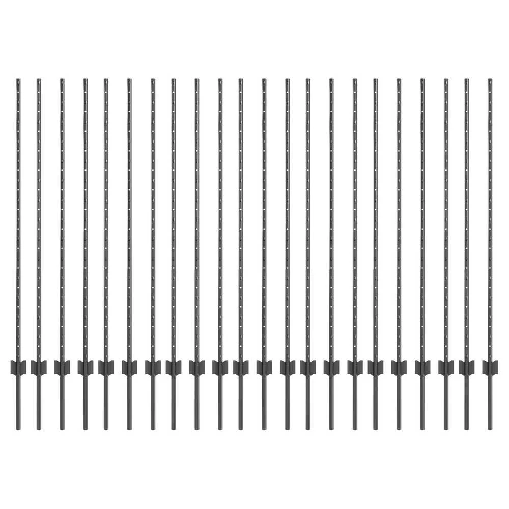 Įmontuotas tvoros stulpas 22 vnt. Pilka 180 cm