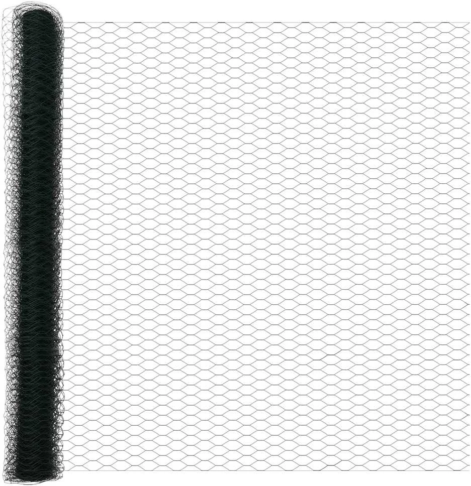 Hexagonal Fence with Post 10 x 1,6 m PVC dengtas plienas Žalia
