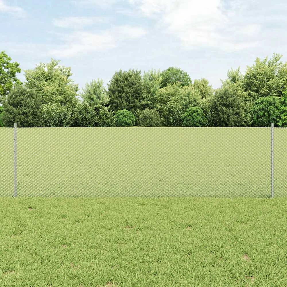Hexagonal Fence with Post 10 x 0,6 m Galvanizuotas plienas