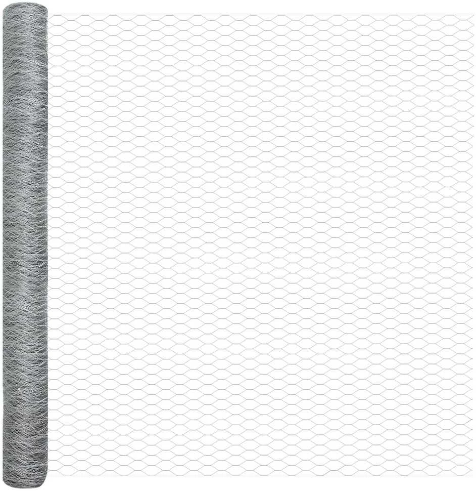 Hexagonal Fence with Post 50 x 1,5 m Galvanizuotas plienas