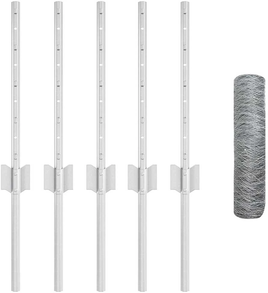 Hexagonal Fence with Post 10 x 0,4 m Galvanizuotas plienas