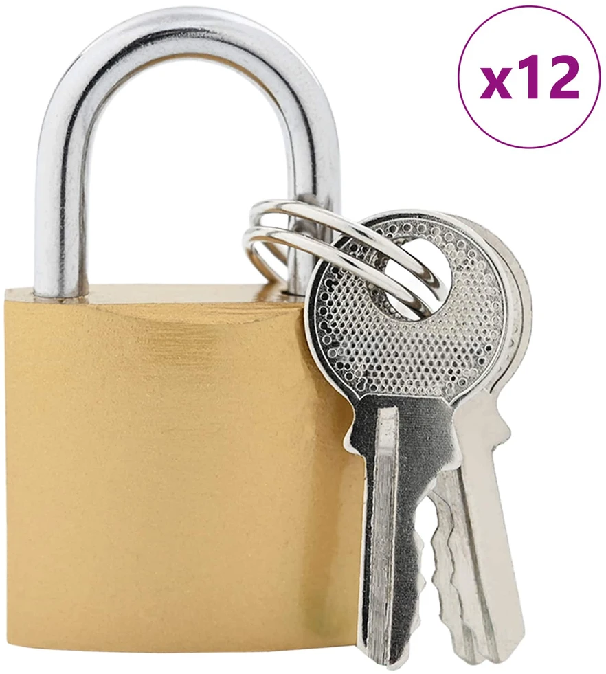 U spyna su raktai 12 vnt. Žalvaris Geležis